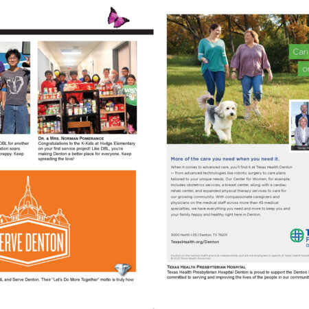 Denton Benefit League: Full magazine design