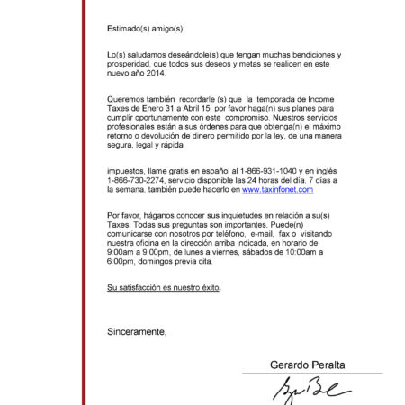 Peralta Tax Services: Logo and letterhead design